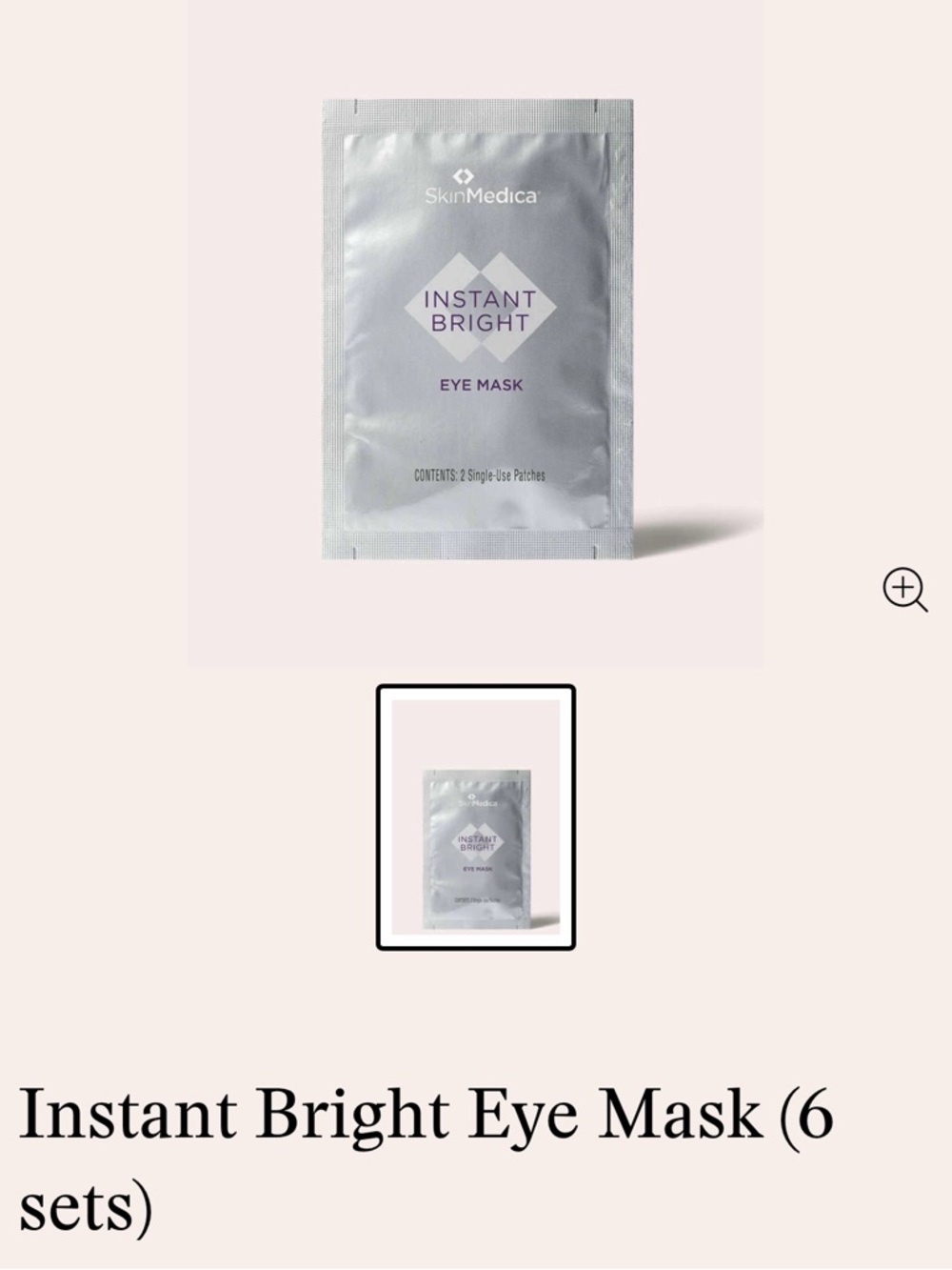 SkinMedica Instant Bright Eye Mask/6 Sets of 2 Patches/NEW! NIB! SEALED!!!